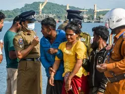 Sri Lanka Navy rescues boat of 100 Rohingya refugees