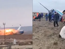 42 killed as Azerbaijan Airlines plane bursts into flames after emergency landing in Kazakhstan