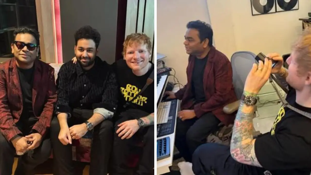 Ed Sheeran meets AR Rahman ahead of his Chennai concert, fans speculate possible collaboration between the two