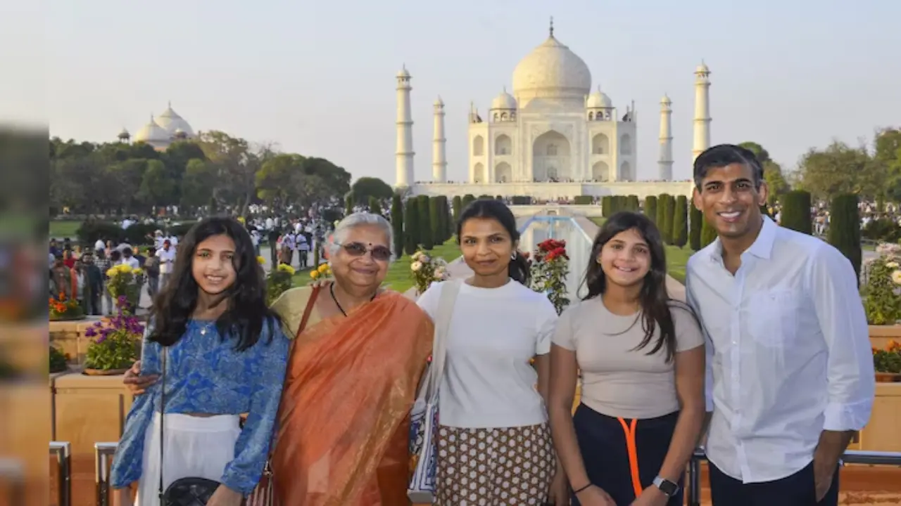 Former British PM Rishi Sunak visits Taj Mahal with family during trip to India