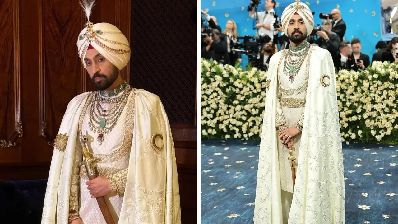 The Indian Maharaja! Diljit Dosanjh gives tribute to Indian royalty at the Met Gala 2025 red carpet