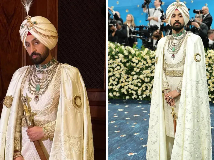 The Indian Maharaja! Diljit Dosanjh gives tribute to Indian royalty at the Met Gala 2025 red carpet