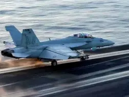 US Navy fighter jet worth $60 million lost at sea after it fell off aircraft carrier during Houthi attack