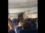 Woman strips naked on plane, parades down the aisle demanding to get off