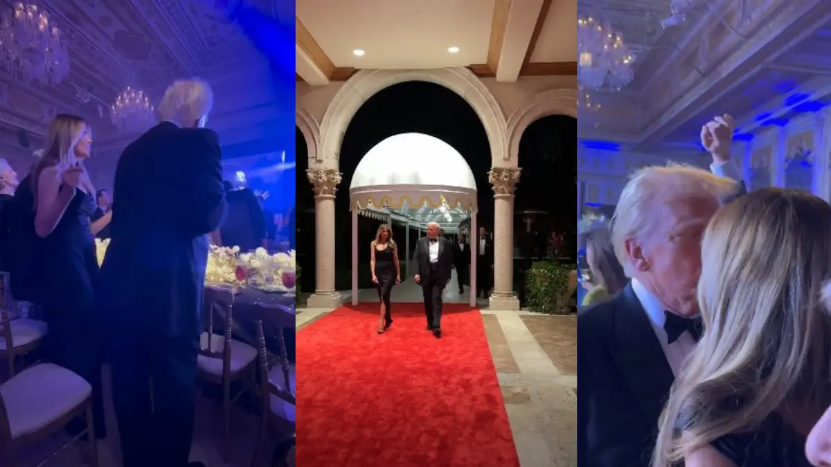 Watch: Trump and Melania groove on New Year's Eve; Netizens can't get enough of 'gorgeous First Lady'