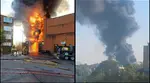 Major explosion in London triggers massive fire, 15 fire engines and nearly 100 firefighters at the scene