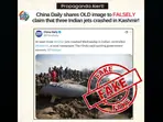 PIB Fact Check: China Daily's claims that at least three Indian jets crashed in Kashmir are fake
