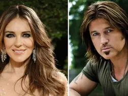 It's no joke! Elizabeth Hurley is dating Miley Cyrus' dad Billie Ray Cyrus; see pic
