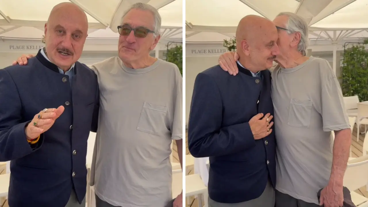 Anupam Kher gets a kiss from Robert De Niro as they meet at Cannes 2025: ‘So happy to meet Mr De Niro!’