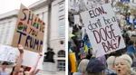 'Shame on you Trump': Americans gather for 'Hands Off' protest against US president, Musk; say 'don't be DOGE BAG'