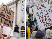 'Shame on you Trump': Americans gather for 'Hands Off' protest against US president, Musk; say 'don't be DOGE BAG'