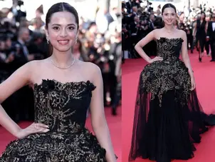 Laapataa Ladies’ star Nitanshi Goel makes a stunning debut at Cannes 2025, the Internet gives her ‘Phool marks’