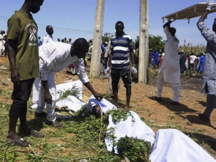 Nigeria fuel tanker explosion kills 70 as crowd rushes to scoop fuel amid soaring prices