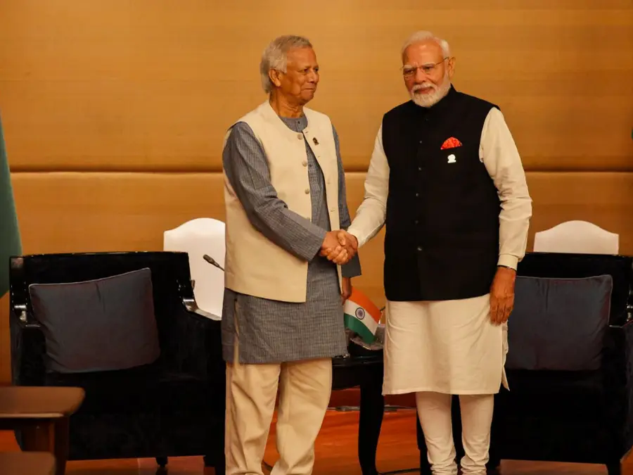 PM Modi holds first bilateral meet with Bangladesh's Muhammad Yunus on BIMSTEC Summit sidelines