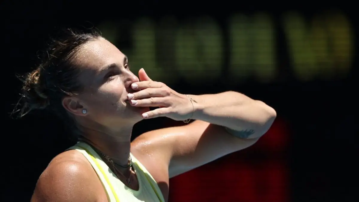 Sabalenka sweats hard to battle into Australian Open fourth round