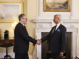 Indian EAM Jaishankar holds bilateral talks with UK PM Keir Starmer in London over Ukraine conflict