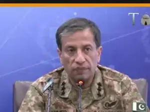 Ahmed Sharif runs a doctored video of Wing Commander Vyomika Singh