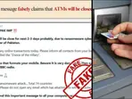 ATM closed for 2-3 days in India? PIB Fact Check reveals truth behind viral WhatsApp message amid Indo-Pak tensions