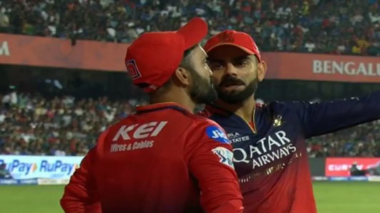 IPL 2025: Drama unfolds during RCB-DC tie as Kohli indulges in animated chat with coach DK - WATCH