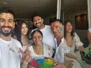 In pics: Inside Vicky Kaushal, Katrina Kaif's intimate Holi celebration with family