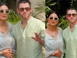 True desi! Priyanka Chopra, Nick Jonas slay in traditional looks- see pics