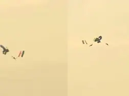 Video: Indian Navy officers rescued after falling in beach during rehearsal