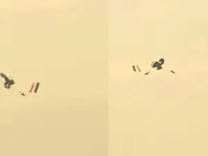 Video: Indian Navy officers rescued after falling in beach during rehearsal