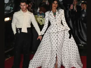 It's polkas this summer for Priyanka Chopra who walked at Met Gala with Nick Jonas