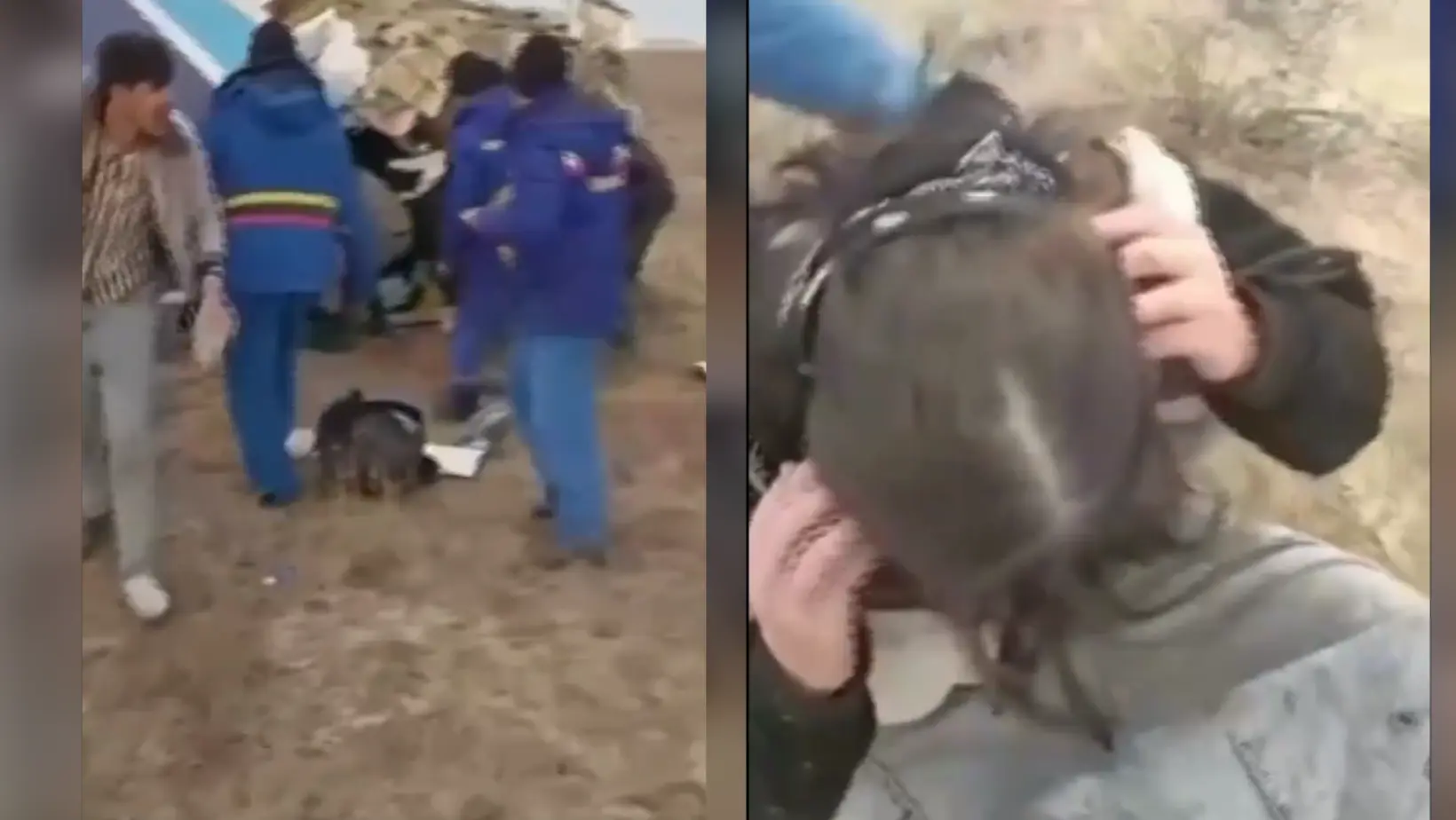 Bodycam footage shows aftermath of Azerbaijan flight crash