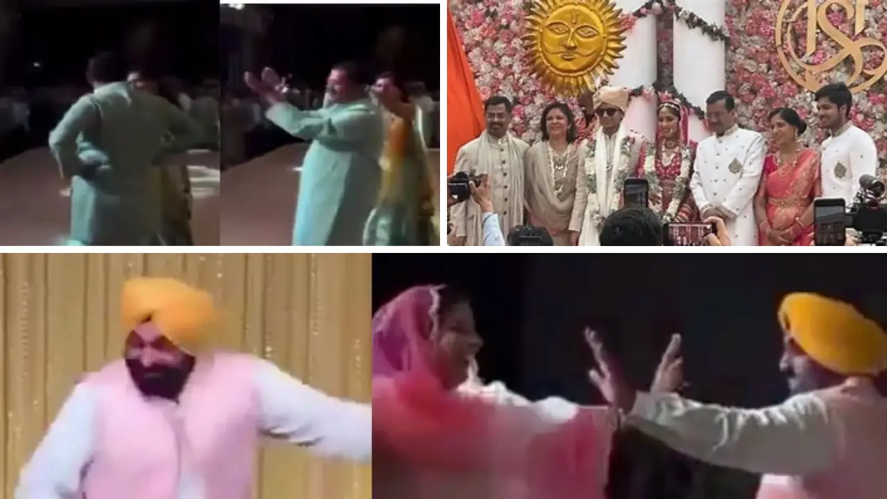 WATCH | Arvind Kejriwal hits the dance floor with wife Sunita in daughter's engagement, Punjab CM joins in