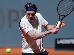 Madrid Open: Andrey Rublev's defence crumbles, Aryna Sabalenka battles through
