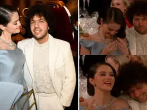 Selena 'Cinderella' Gomez attends Golden Globes 2025 with fiance Benny Blanco; see their cute PDA moments