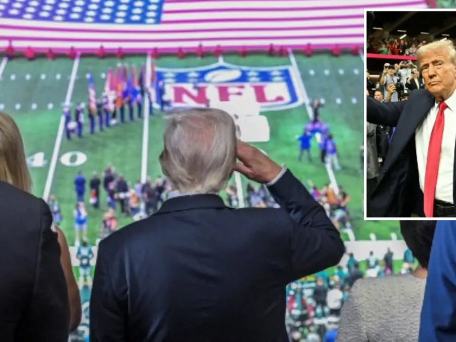 'Why is Trump saluting?' Netizens curious about Donald Trump's salute at Super Bowl 2025 - VIDEO