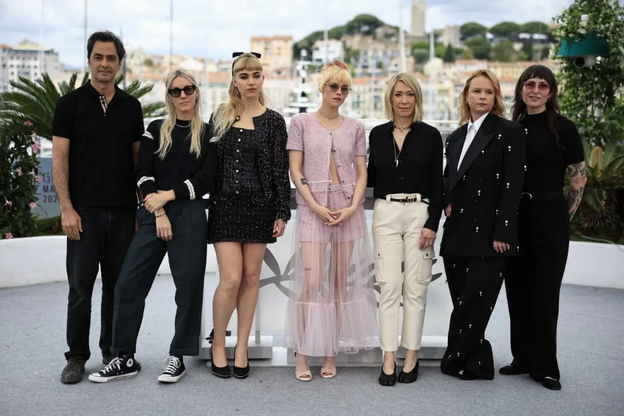 Cannes 2025: Newlyweds Kristen Stewart and Dylan Meyer attend The Chronological of Water premiere