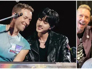 BTS singer Jin joins Coldplay on stage at their Seoul concert, shares a hug with Chris Martin