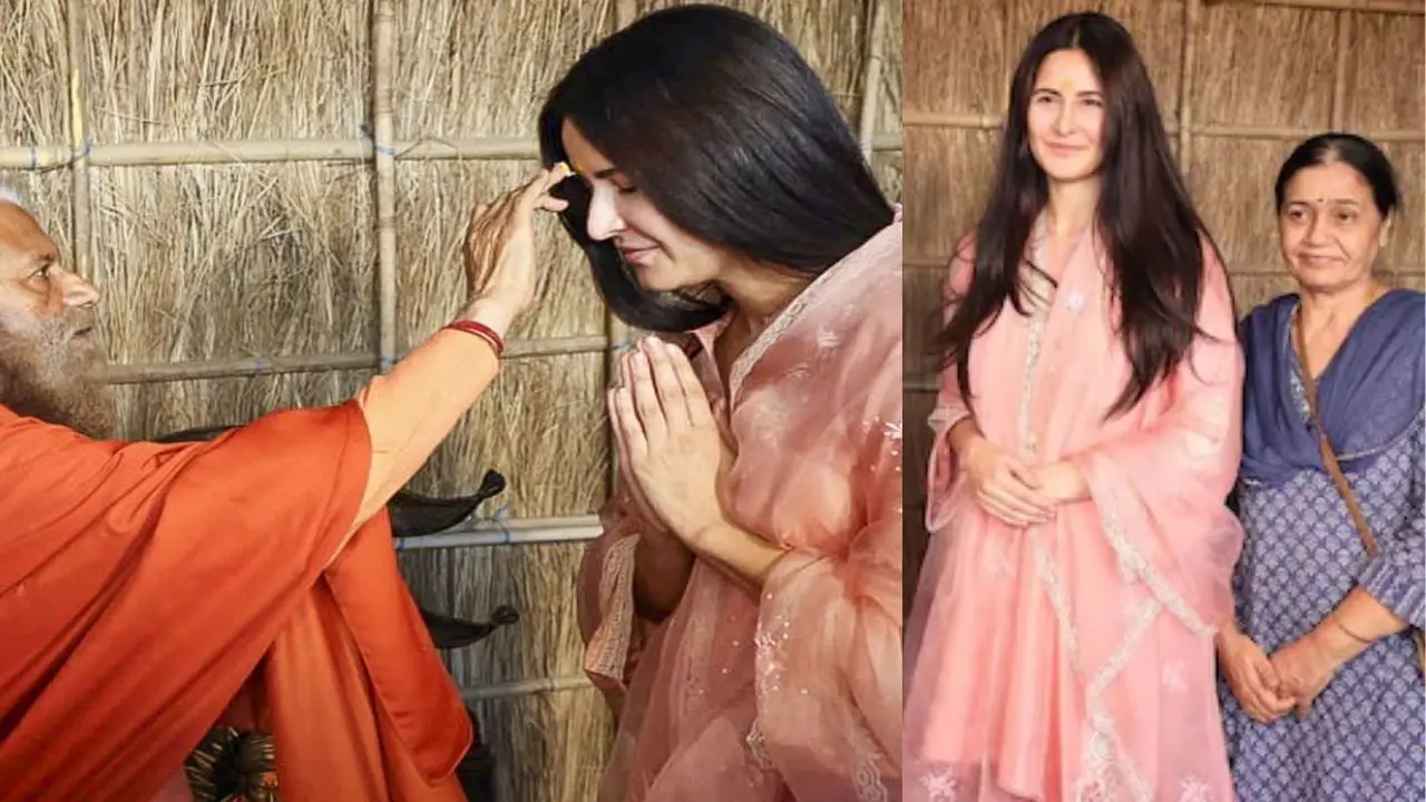 Katrina Kaif visits Maha Kumbh with mother-in-law Veena Kaushal, meets Swami Chidanand Saraswati Katrina Kaif visits Maha Kumbh with mother-in-law Veena Kaushal, meets Swami Chidanand Saraswati