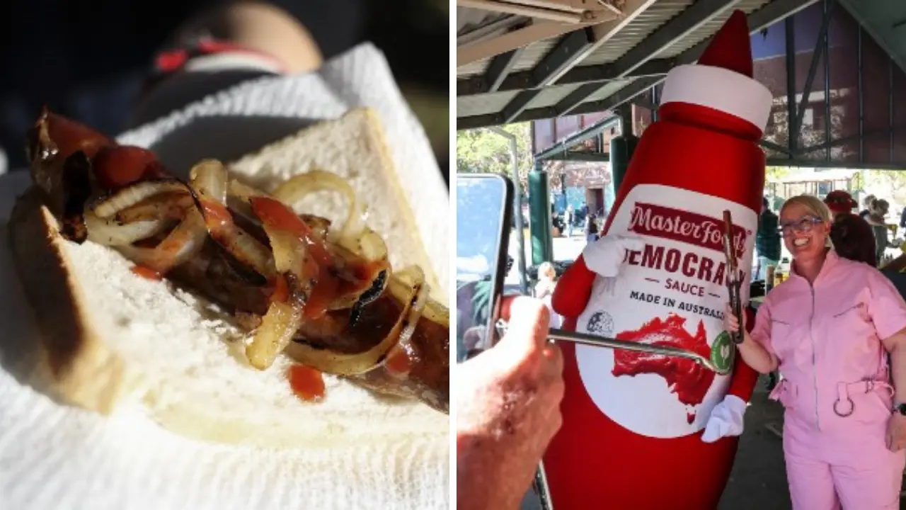 "Democracy sausages" made the headlines