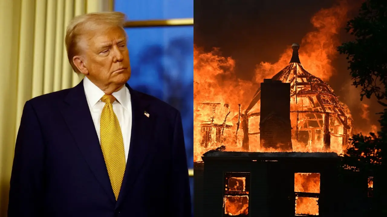 Trump blames California environmental policies for LA wildfires