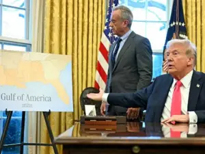 Trump planning something new? 'Gulf of America' map in Oval Office sparks online debate