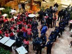 Jewish protesters fill NY's Trump Tower demanding pro-Palestine activist Mahmoud Khalil's release, 98 arrested