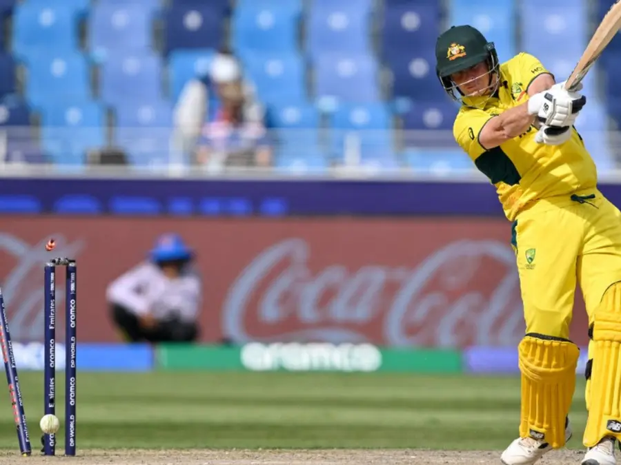 '73 and gone': Aussie Steve Smith bats for 95 balls then misses full toss to get bowled in Champions Trophy semis vs India - WATCH