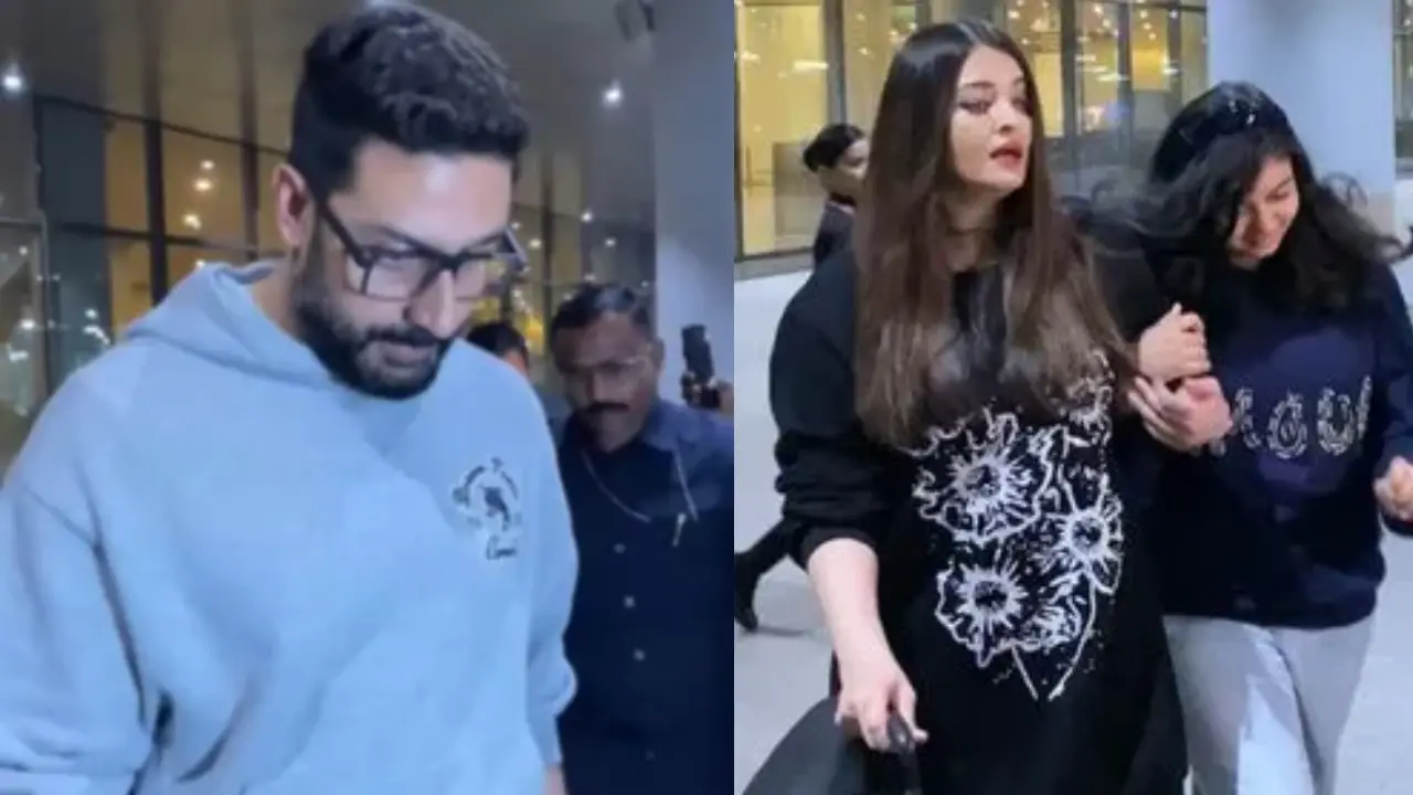 Aishwarya, Abhishek return from New Year vacay with daughter Aaradhya amid divorce rumours | Watch