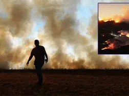 LA wildfires: Police detain 'homeless suspect' for starting Kenneth fire