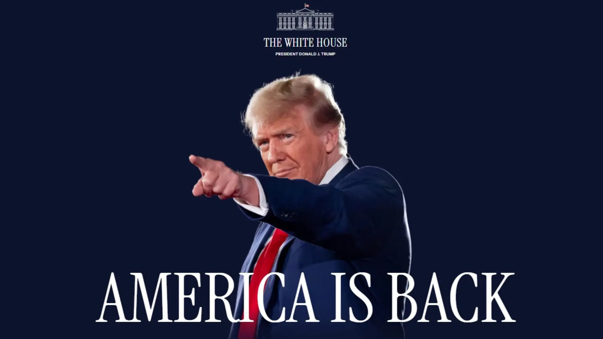 ‘America is back': White House website revamped as Trump 2.0 begins
