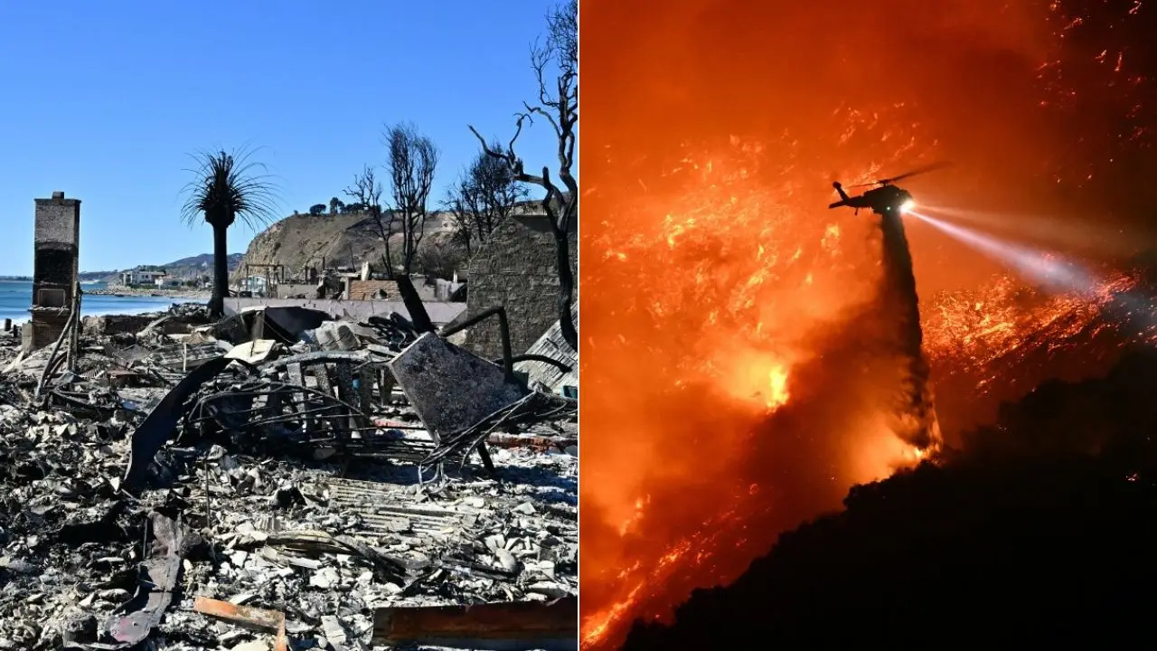 Los Angeles wildfires: Death toll rises to 24 as forecasters warn of strong winds ahead