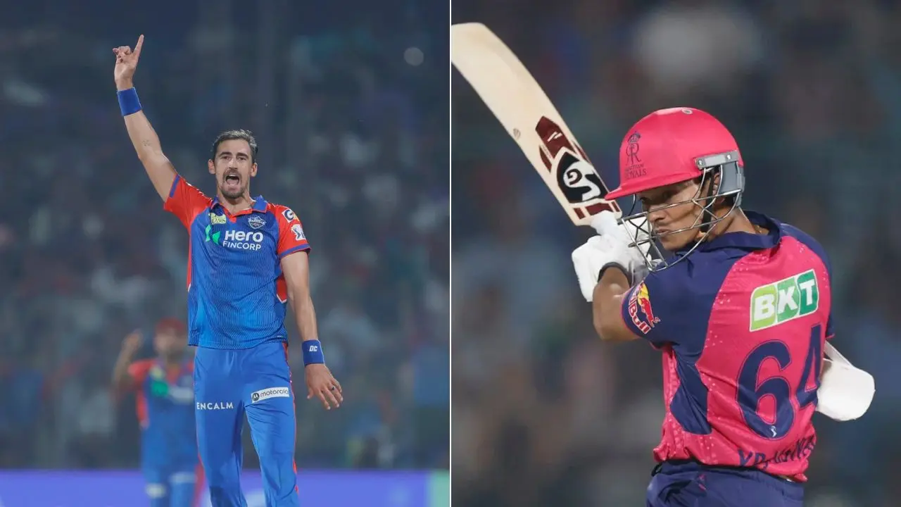 IPL 2025: Jaiswal-Starc catch-up for first time since ‘too slow’ BGT sledge - WATCH