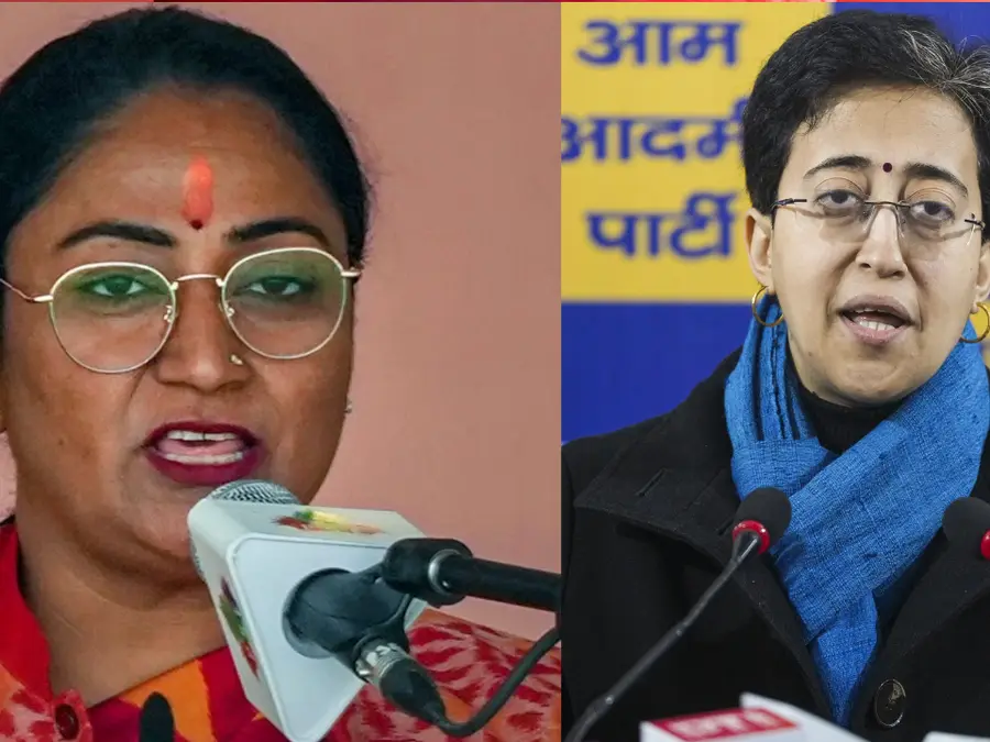 Delhi CM Rekha Gupta and AAP leader Atishi bicker over 'election promises'