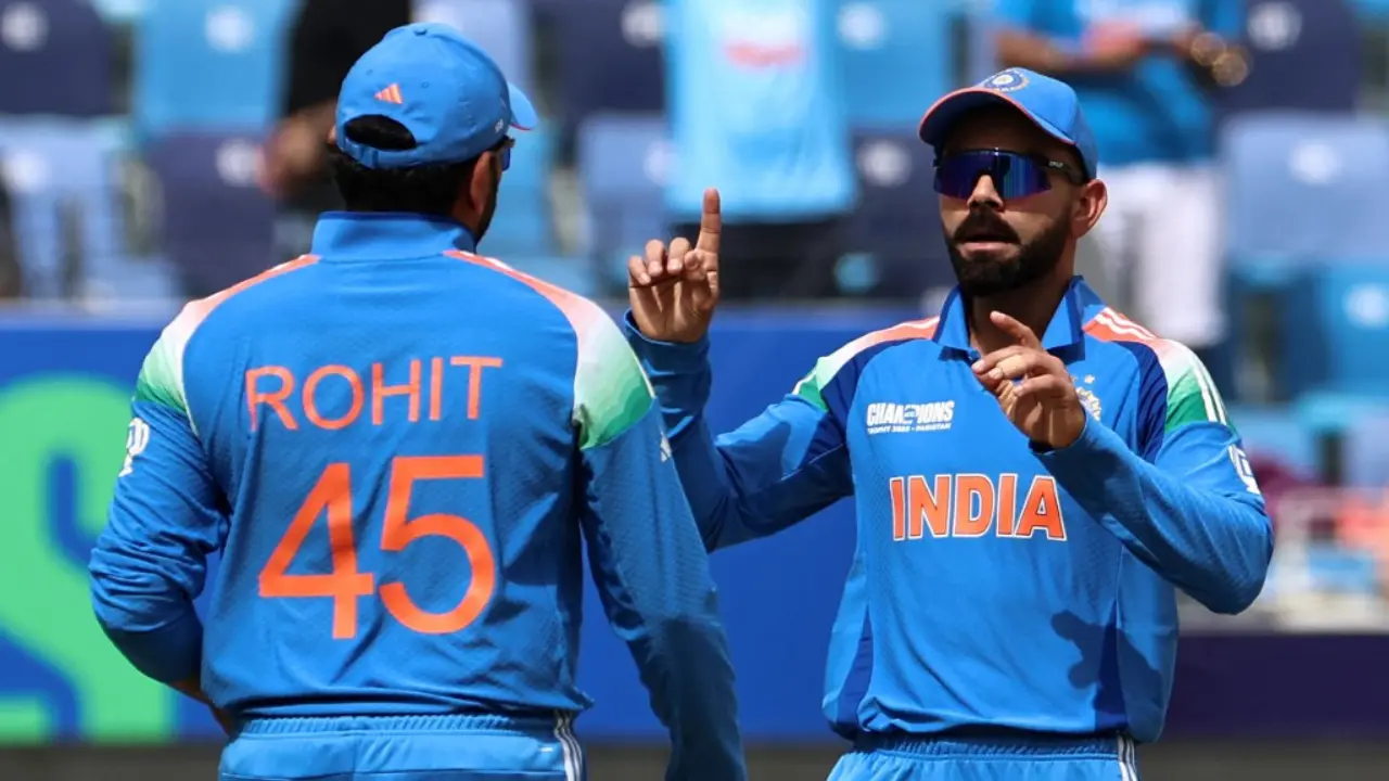 'A hug and stump-dandiya': WATCH | How Rohit and Virat celebrated India's Champions Trophy win