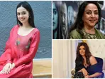 Laapataa Ladies star Nitanshi Goel pays respects to Hema Malini and Sushmita Sen during fashion show