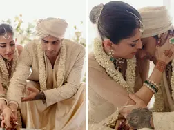 Prateik Babbar marries Priya Roy at his mother late Smita Patil's home, see pics